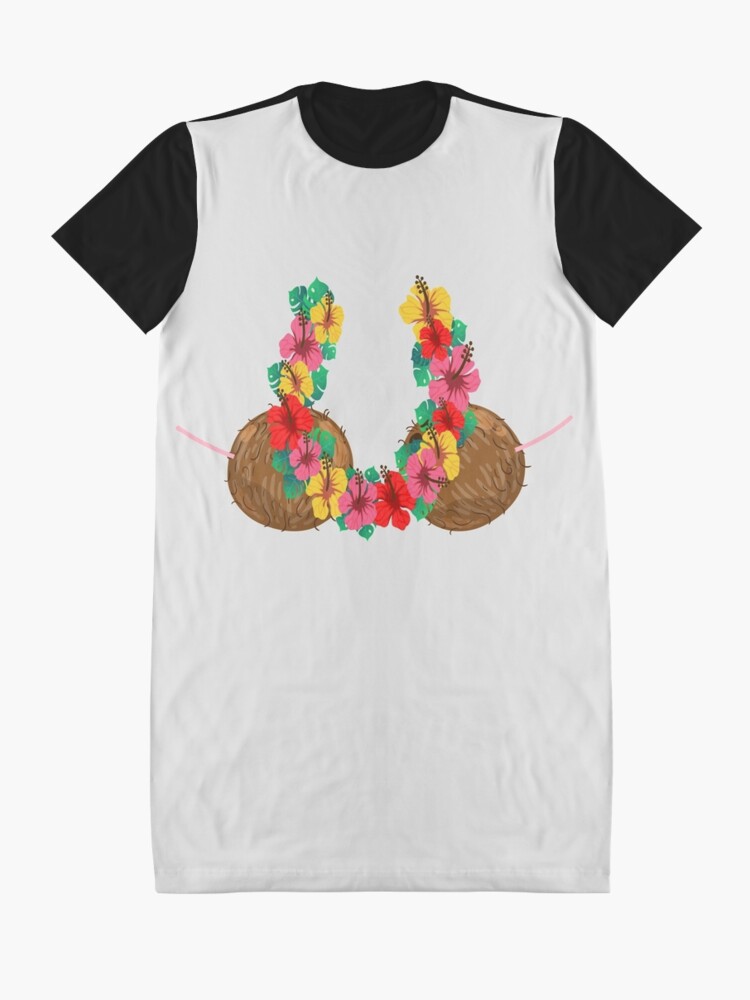 Hawaiian Coconut Bra  Hawaii Tropical Coco Gift Unisex T-Shirt