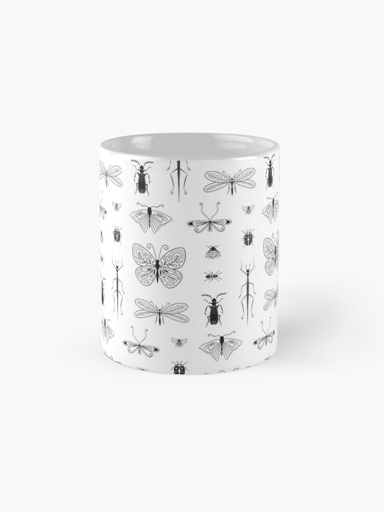 Mug ''Motif insecte noir et blanc' : autre vue