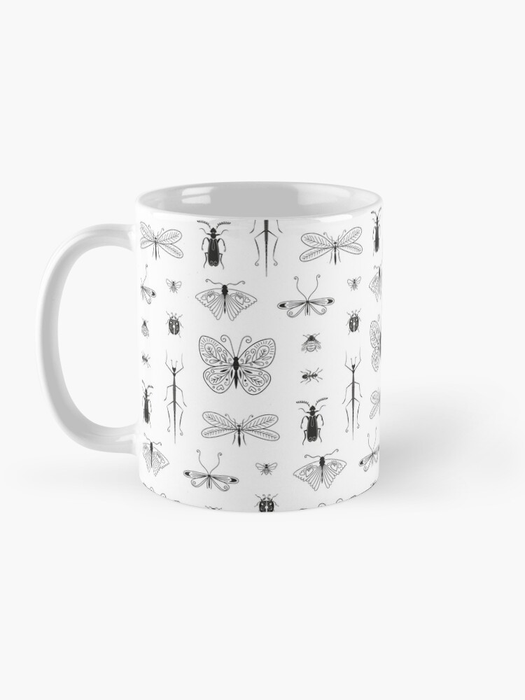 Mug ''Motif insecte noir et blanc' : autre vue