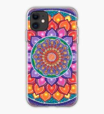 Lotus Rainbow Mandala iPhone Case