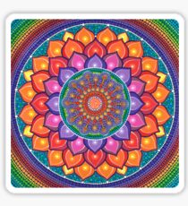 Pegatina Lotus Rainbow Mandala