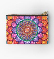 Lotus Rainbow Mandala Studio Pouch