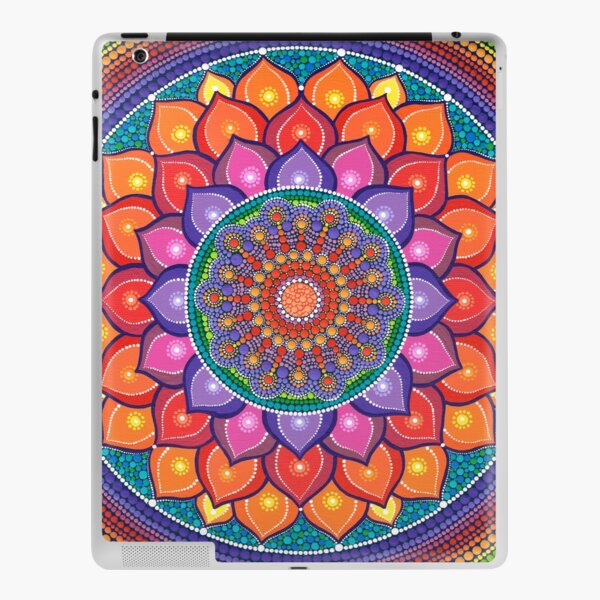 Lotus Rainbow Mandala iPad Skin