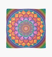 Lotus Rainbow Mandala Scarf