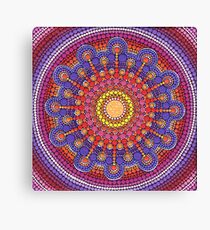 Jewel Drop Mandala Canvas Print