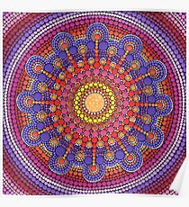 Jewel Drop Mandala Poster