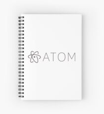 Atom IO Software Logo Sticker Spiral Notebook