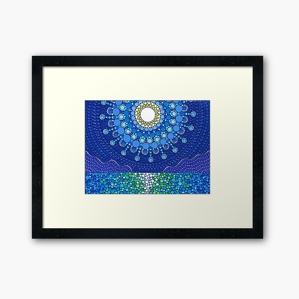 Full Moon Splendour Framed Art Print