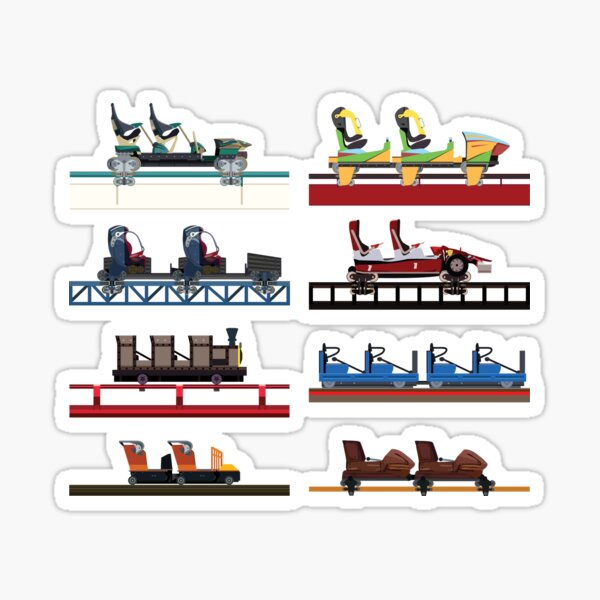 PortAventura Coaster Cars Design - Ferrari Land and Port Aventura Sticker