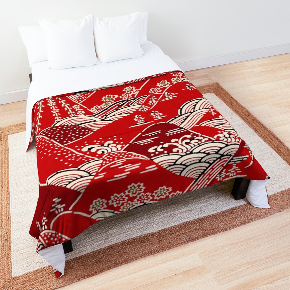 "Japanese Pattern" Comforter by HyperCore Redbubble