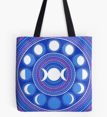 Moon Cycle Mandala Tote Bag