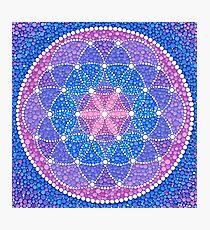Starry Flower of Life Photographic Print