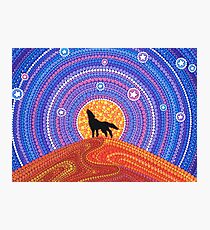 Night of the Wandering Wolf Photographic Print