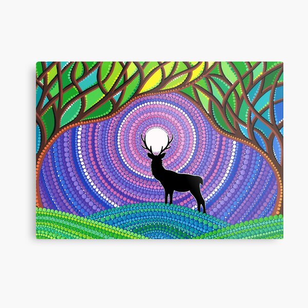 A Silent Visitor Metal Print