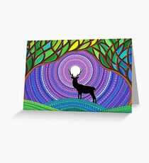 A Silent Visitor Greeting Card
