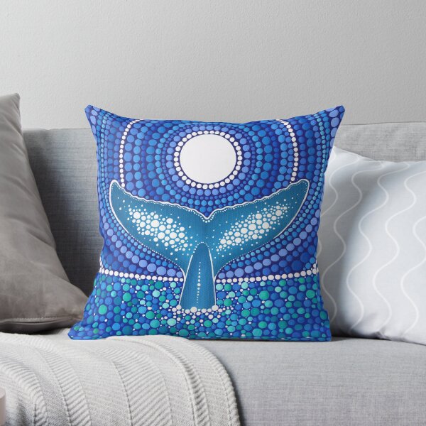 Whale of a Tale Throw Pillow