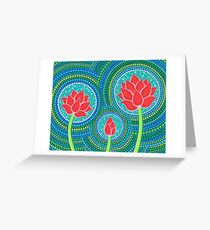 Lotus Family of Three Greeting Card