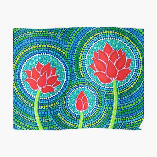 Lotus Family of Three Poster