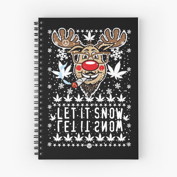 Item preview, 239 Hirsch Rudolph Joint Let It Snow Cannabis designed and sold by Margarita-Art.