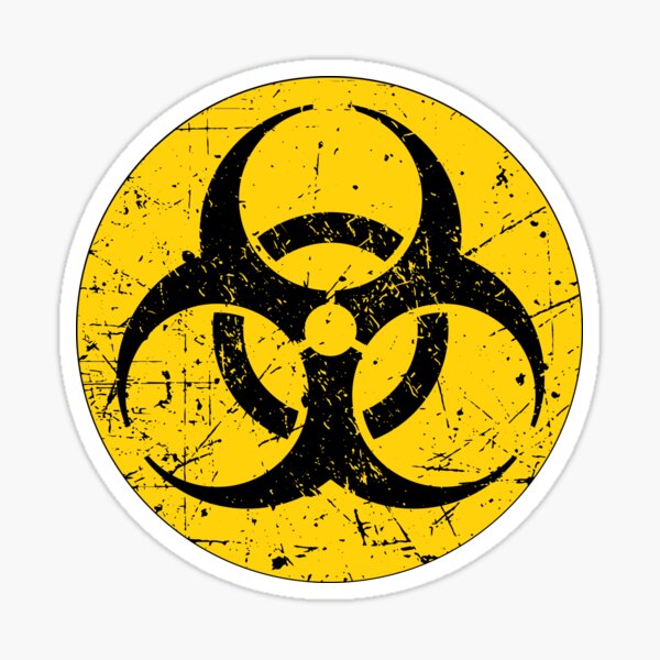 Stickers TOXIC WASTE - symbol