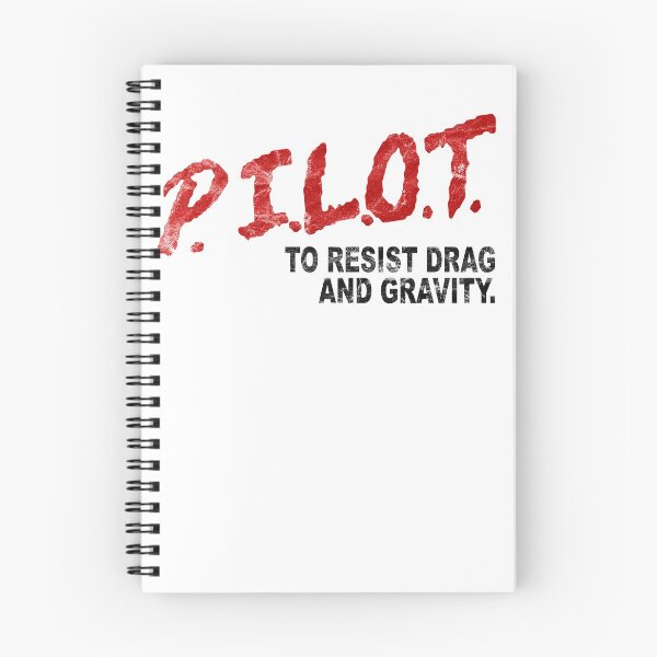 Item preview, PILOT To Resist Drag and Gravity 90's Parody Vintage (For Light Garments) designed and sold by RealPilotDesign.