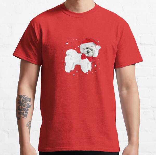 Bichon Frise Santa Hat Classic T-Shirt