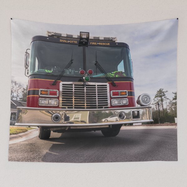 Item preview,  Big Red  fire truck  designed and sold by KensLensDesigns.