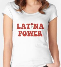 Latina Power Women's Fitted Scoop T-Shirt