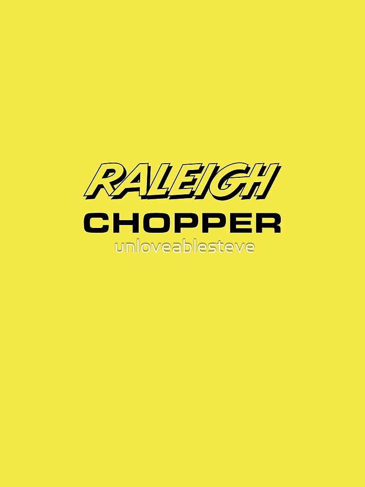 Raleigh Chopper old style logo (as seen above the rear reflector) by unloveablesteve