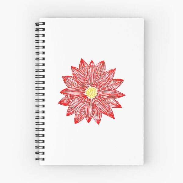 Item preview, pointsetta red flower designed and sold by rebecca-n-art.