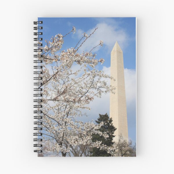 Item preview, Washington Monument and the Cherry Blossoms designed and sold by Elspeth  McClanahan.