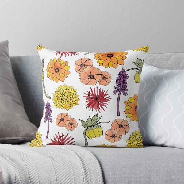 Floral pattern Throw Pillow
