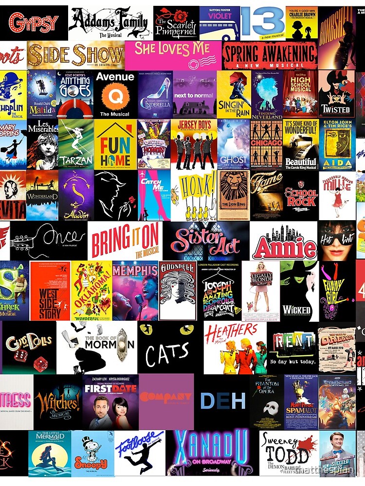 MUSICALS! (Duvet, Clothing, Book, Pillow, Sticker, Case, Mug etc) by thatthespian