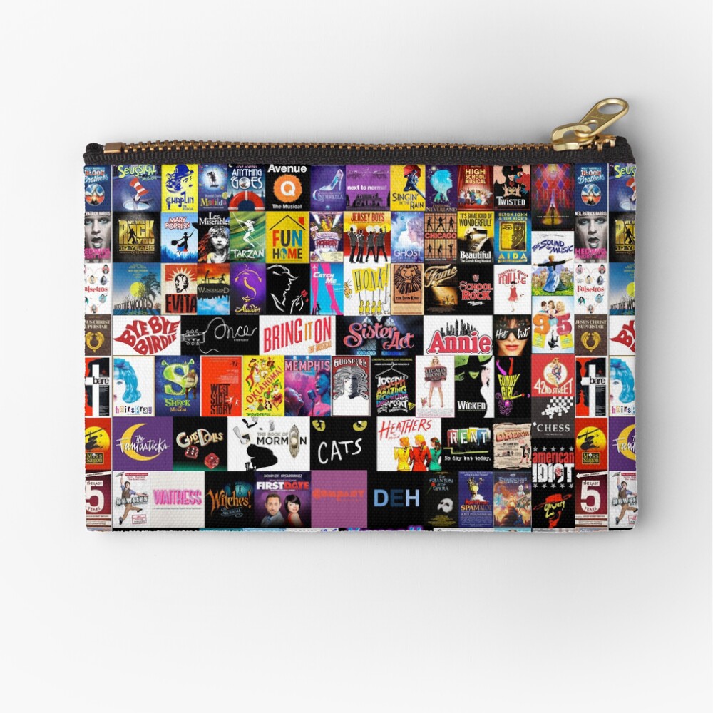 MUSICALS! (Duvet, Clothing, Book, Pillow, Sticker, Case, Mug etc) Zipper Pouch