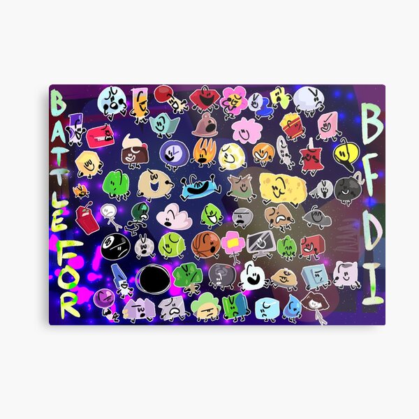 Battle for BFDI Metal Print