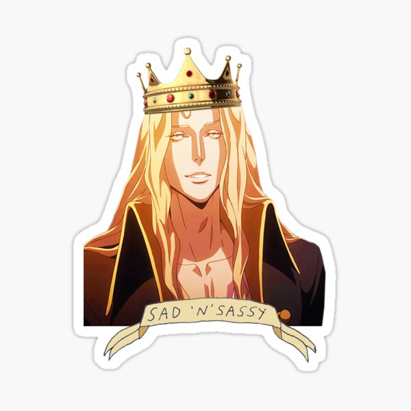 Alucard Sad and Sassy Sticker