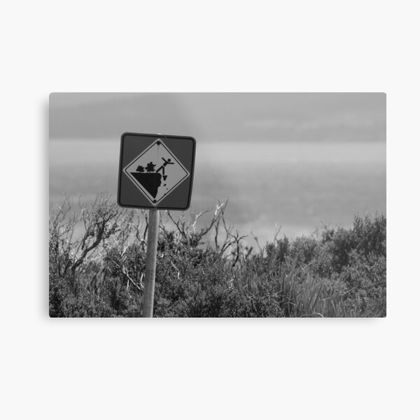 Mind the cliff Metal Print