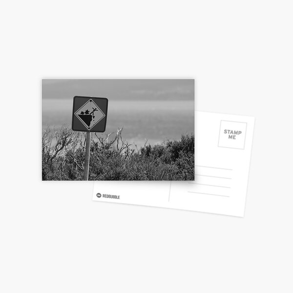 Mind the cliff Postcard