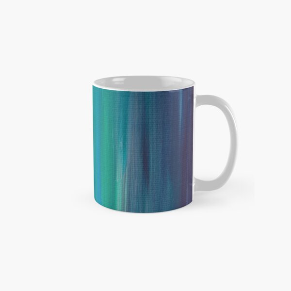 Indigo Blue Acrylic Abstract No. 1 Coffee Mug by Oju Design