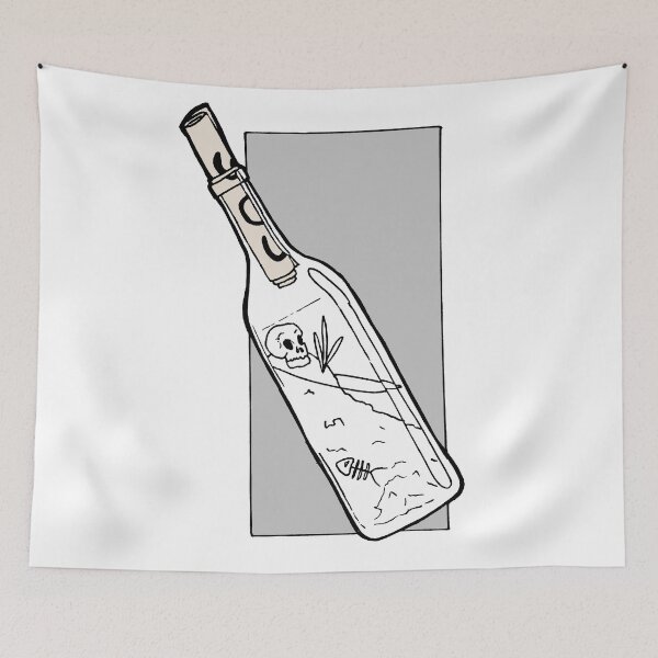 Item preview, S O S Bottle Doodle - RaptureMerch designed and sold by RaptureTees.