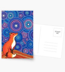 Star Gazing Fox Postcards
