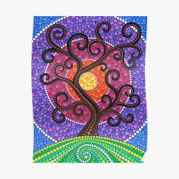 Spiralling Tree of Life Poster