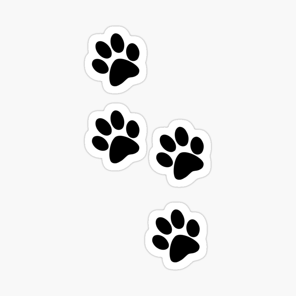 Black paw print Black paw print