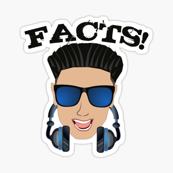 Artikel-Vorschau von Fakten mit DJ Pauly D in Headphones und Shades vom Jersey Shore, designt und verkauft von TeagoShirts.