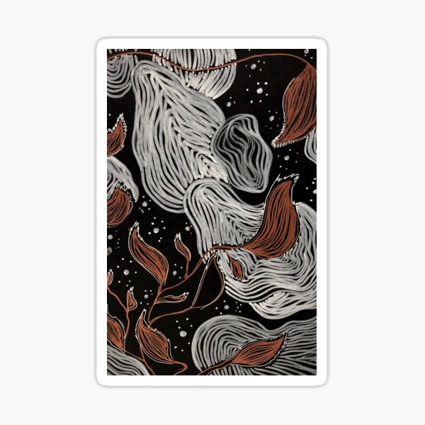 Floating in the Forest Sticker