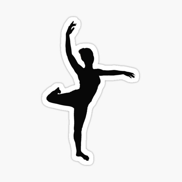 "Dancer Silhouette" Sticker for Sale by AgnesScottDance Redbubble