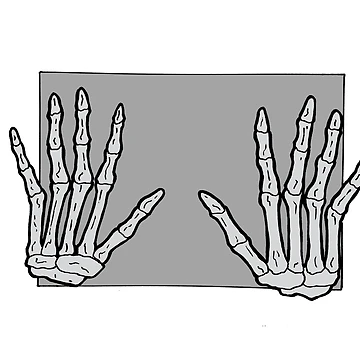 Artwork thumbnail, Skeletal Hands - Rapture Merch by RaptureTees