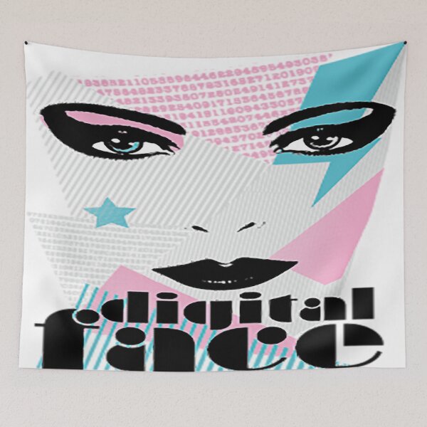 Item preview, Digital Face Bowie Style designed and sold by leen12 Art Designs Prints.