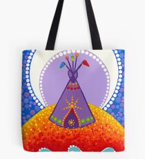 Tipi night time stories Tote Bag