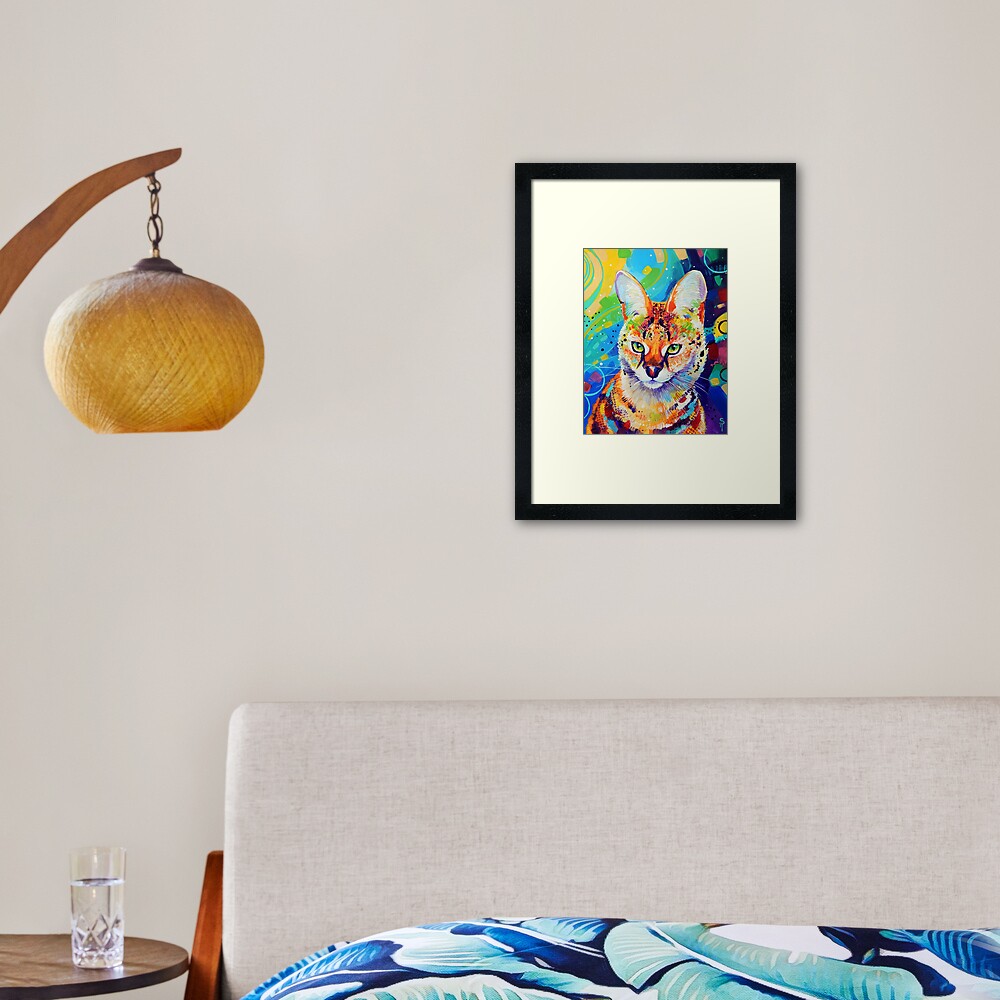 Serval Framed Art Print